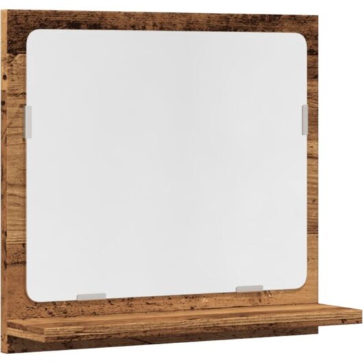 Bathroom Mirror Cabinet Old Wood 40x11x37 cm Engineered Wood Vidaxl