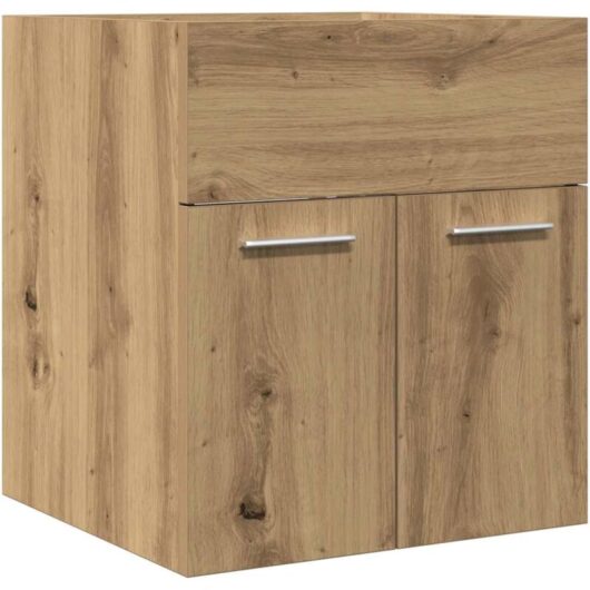 Bathroom Sink Cabinet Artisan Oak 41x38.5x46 cm Engineered Wood Vidaxl