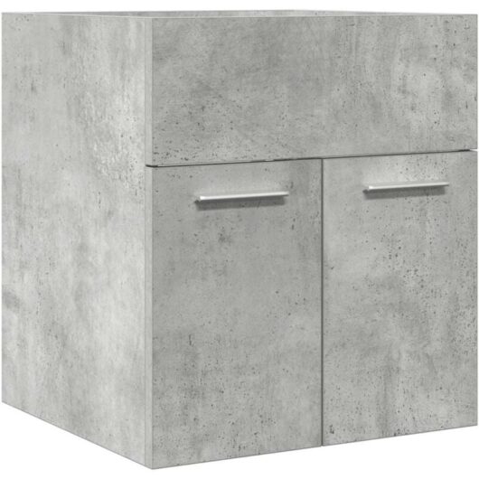 Bathroom Sink Cabinet Concrete Grey 41x38.5x46 cm Engineered Wood vidaXL