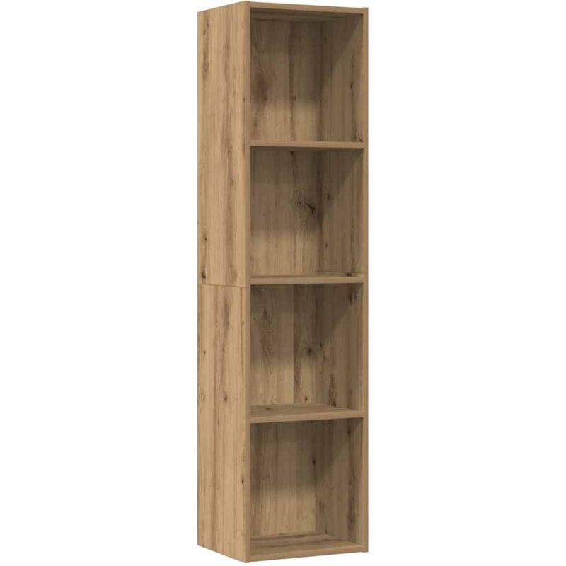 Book Cabinet/TV Cabinet Artisan Oak 36x30x143cm Engineered Wood Vidaxl