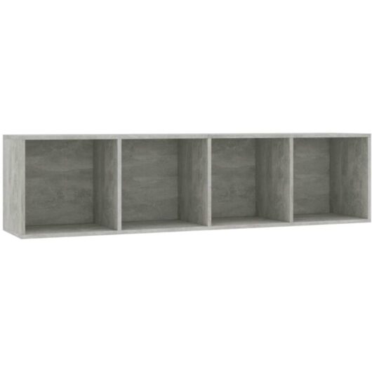 Book Cabinet/TV Cabinet Concrete Grey 143x30x36 cm vidaXL