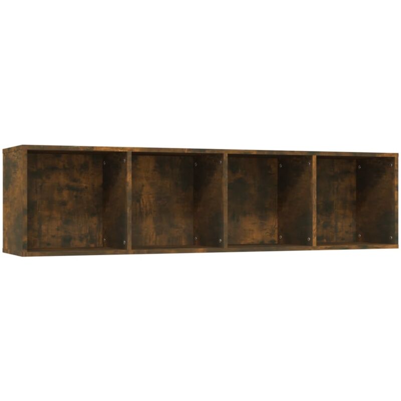 Book Cabinet/TV Cabinet Smoked Oak 143x30x36cm Engineered Wood Vidaxl