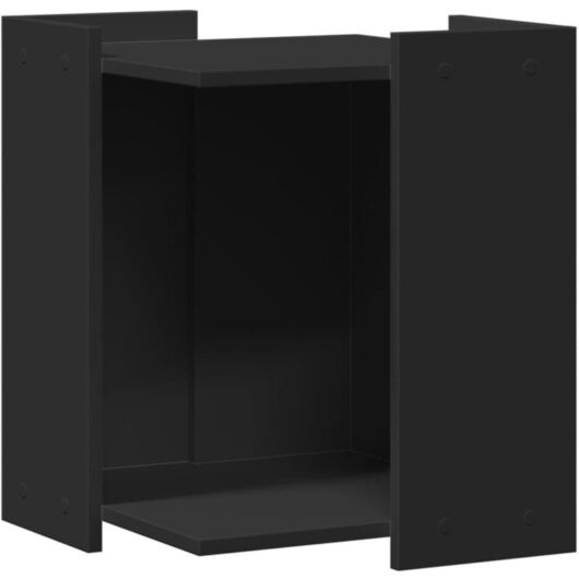 Cat Litter Box Enclosure Black 42x42x51 cm Engineered Wood Vidaxl