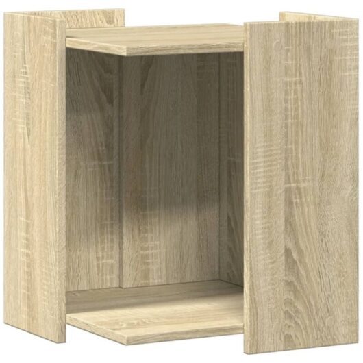 Cat Litter Box Enclosure Sonoma Oak 42x42x51 cm Engineered Wood Vidaxl