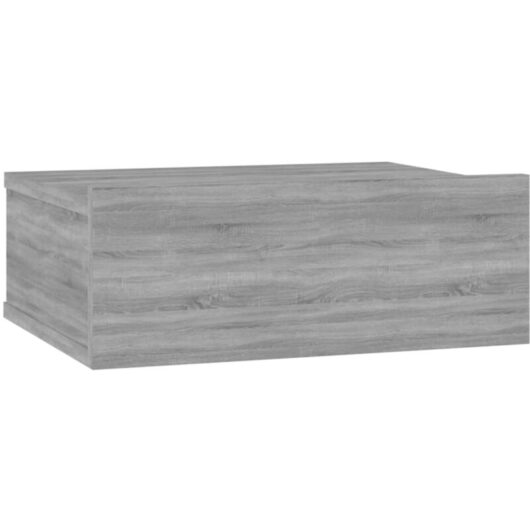Floating Nightstand Grey Sonoma 40x30x15 cm Engineered Wood Vidaxl