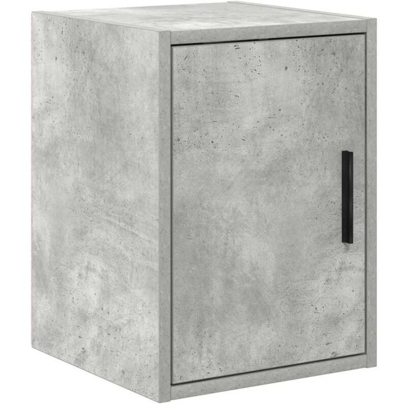 Garage Wall Cabinet Concrete Grey Engineered Wood Vidaxl