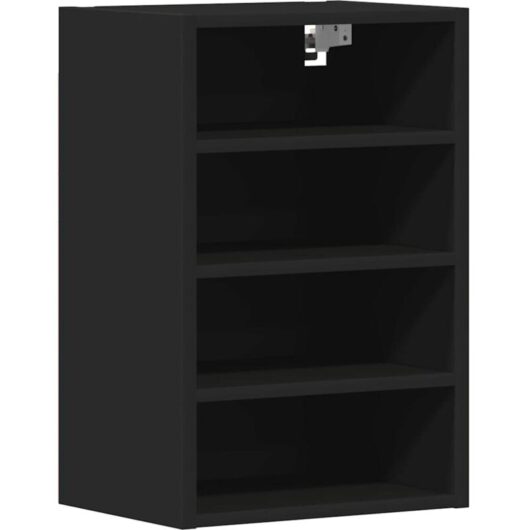 Hanging Cabinet Black 40x29.5x60 cm Engineered Wood Vidaxl