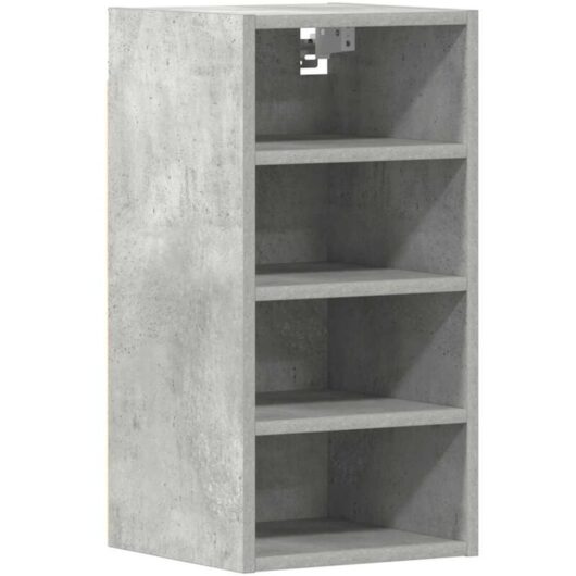 Hanging Cabinet Concrete Grey 30x29.5x60 cm Engineered Wood Vidaxl