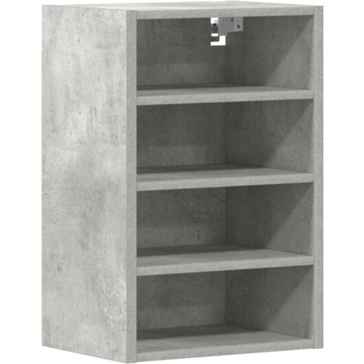 Hanging Cabinet Concrete Grey 40x29.5x60 cm Engineered Wood Vidaxl