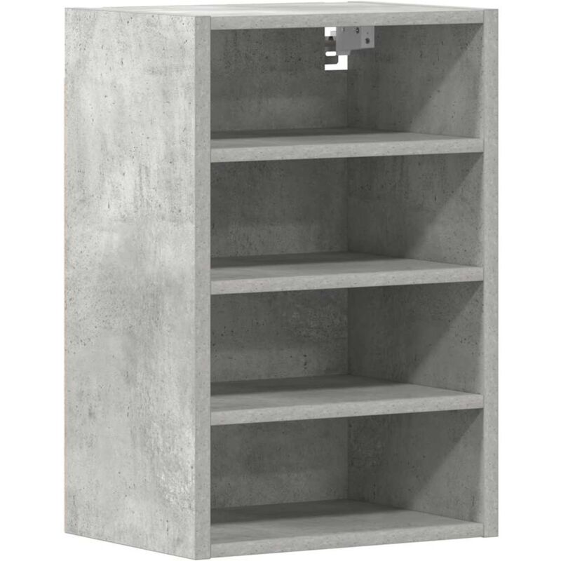 Hanging Cabinet Concrete Grey 40x29.5x60 cm Engineered Wood Vidaxl