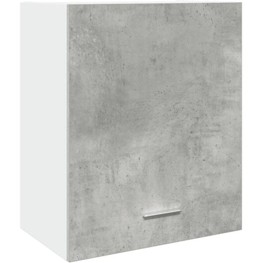 Hanging Cabinet Concrete Grey 50x31x60 cm Engineered Wood Vidaxl