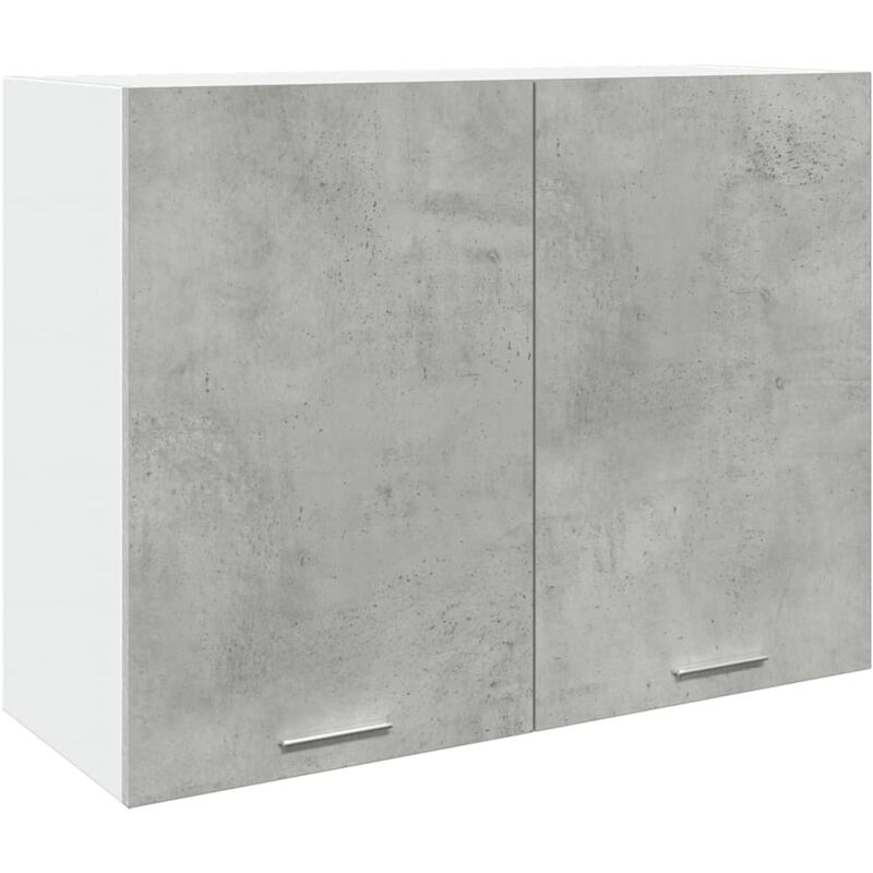 Hanging Cabinet Concrete Grey 80x31x60 cm Engineered Wood Vidaxl