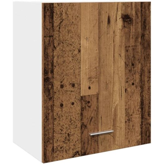 Hanging Cabinet Old Wood 50x31x60 cm Engineered Wood Vidaxl