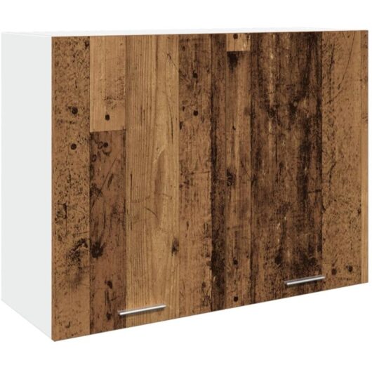 Hanging Cabinet Old Wood 80x31x60 cm Engineered Wood Vidaxl