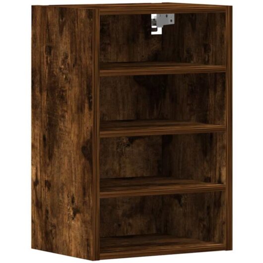 Hanging Cabinet Smoked Oak 40x29.5x60 cm Engineered Wood Vidaxl