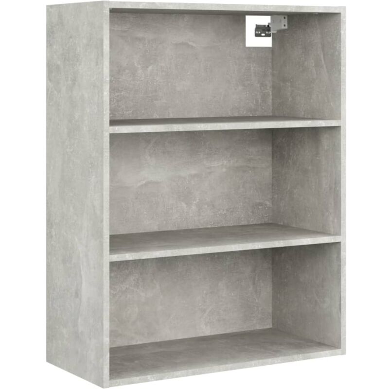 Hanging Wall Cabinet Concrete Grey 69.5x32.5x90 cm Vidaxl