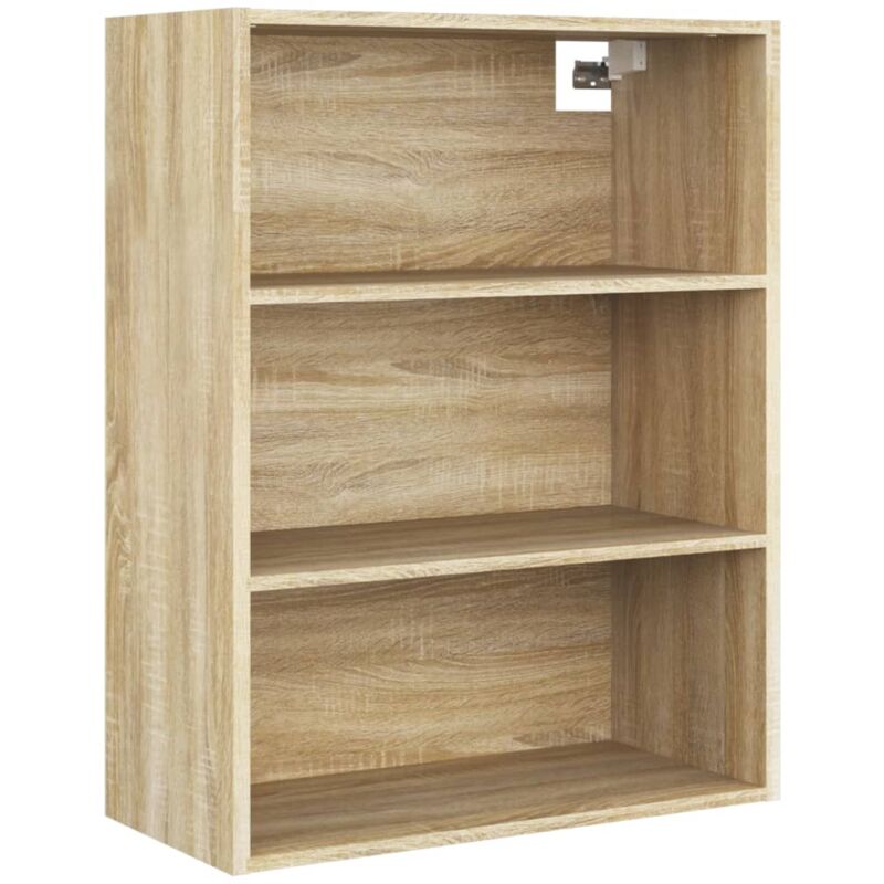Hanging Wall Cabinet Sonoma Oak 69.5x32.5x90 cm Vidaxl