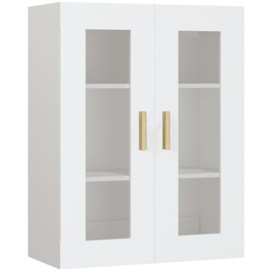Hanging Wall Cabinet White 69.5x34x90 cm vidaXL