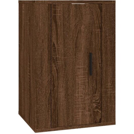 Jinlefu - Wall Mounted tv Cabinet Brown Oak 40x34.5x60 cm vidaXL