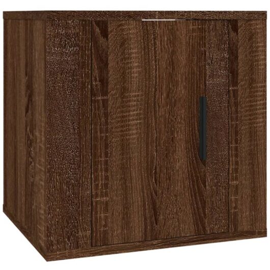 Jinlefu - Wall Mounted tv Cabinet Brown Oak 40x34,5x40 cm vidaXL