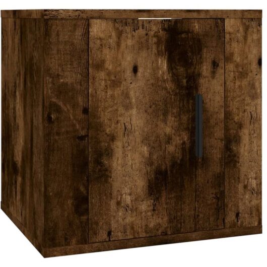 Jinlefu - Wall Mounted tv Cabinet Smoked Oak 40x34,5x40 cm vidaXL