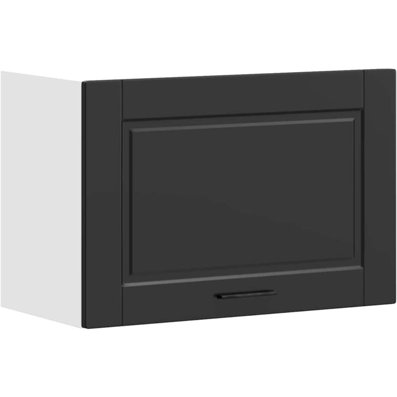 Kitchen Wall Cabinet Porto Black Engineered Wood Vidaxl