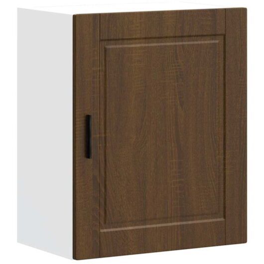 Kitchen Wall Cabinet Porto Brown Oak Engineered Wood vidaXL