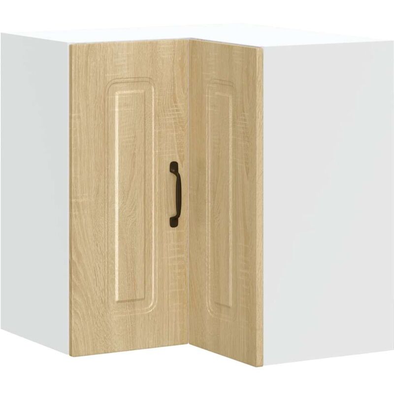 Kitchen Wall Corner Cabinet Kalmar Sonoma Oak Engineered Wood Vidaxl