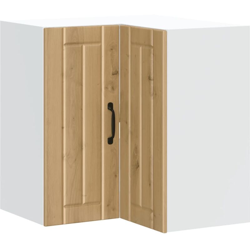 Kitchen Wall Corner Cabinet Lucca Artisan Oak Engineered Wood Vidaxl