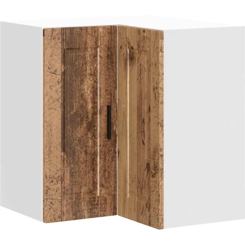 Kitchen Wall Corner Cabinet 'Porto' Old Wood Engineered Wood Vidaxl