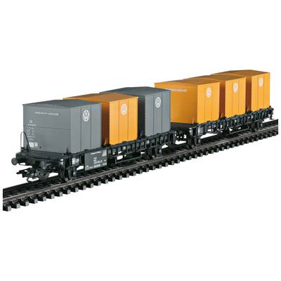 Maerklin 46661 H0 Container-Transport wagon-Pair of Laabs of DB