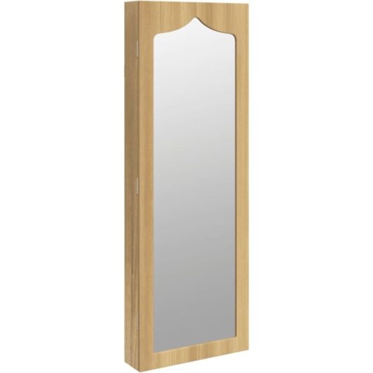 Mirror Jewellery Cabinet Wall Mounted 37.5x10x106 cm Vidaxl