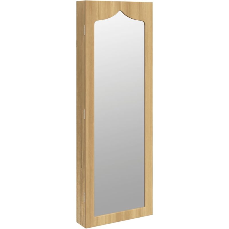 Mirror Jewellery Cabinet Wall Mounted 37.5x10x106 cm Vidaxl