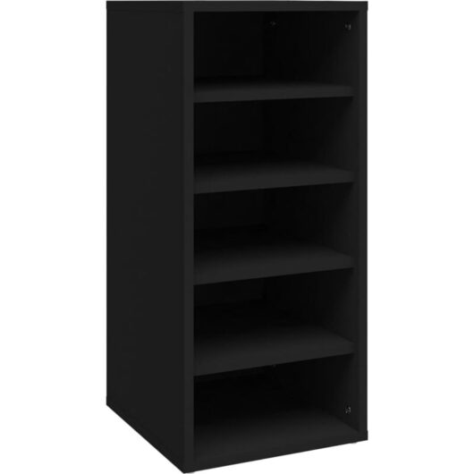 Shoe Cabinet Black 31.5x35x70 cm Engineered Wood Vidaxl