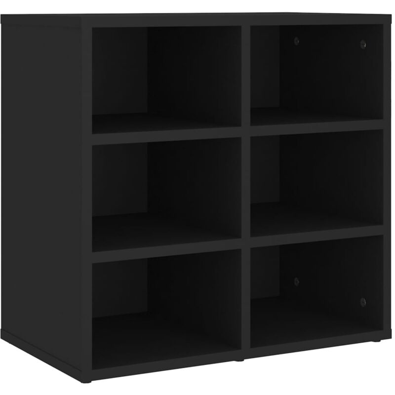 Shoe Cabinet Black 52.5x30x50 cm Vidaxl