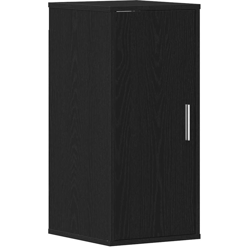 Shoe Cabinet Black Oak 32x35x70 cm Engineered Wood Vidaxl