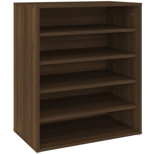 Shoe Cabinet Brown Oak 60x35x70 cm Engineered Wood vidaXL