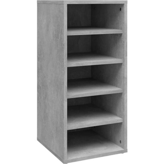 Shoe Cabinet Concrete Grey 31.5x35x70 cm Engineered Wood Vidaxl