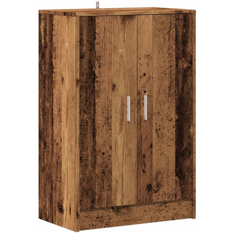 Shoe Cabinet Old Wood 60x35x92 cm Engineered Wood Vidaxl