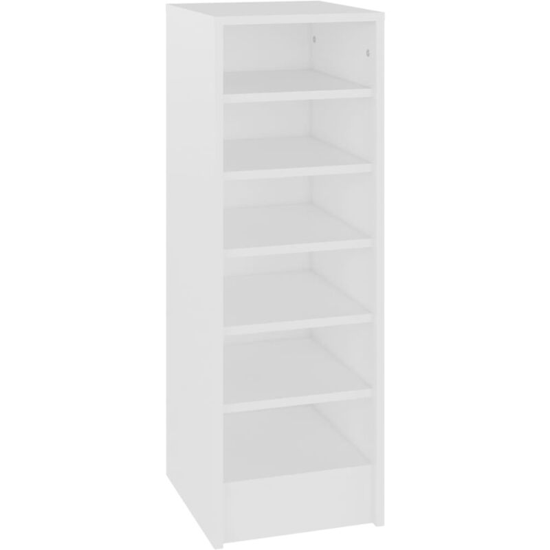 Shoe Cabinet White 31.5x35x90 cm Engineered Wood Vidaxl