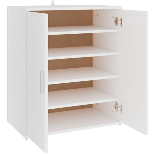 Shoe Cabinet White 60x35x70 cm Engineered Wood Vidaxl