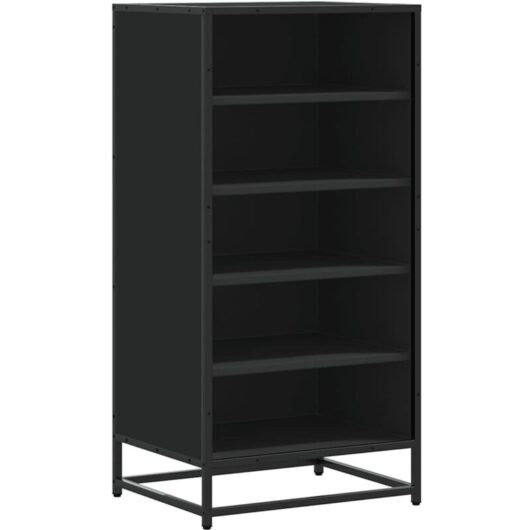 Shoe Rack Black 48x38x97.5 cm Engineered Wood vidaXL