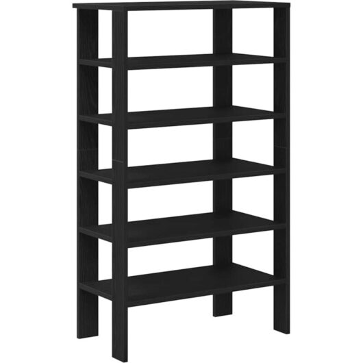 Shoe Rack Black 61x32x105 cm Engineered Wood Vidaxl