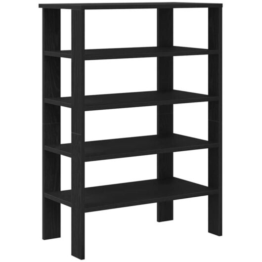 Shoe Rack Black 61x32x87.5 cm Engineered Wood Vidaxl