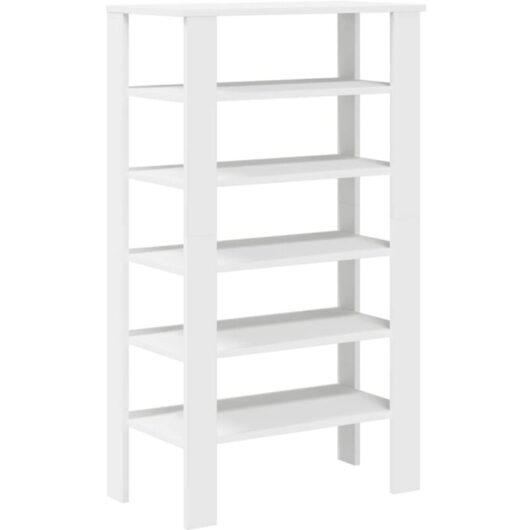 Shoe Rack White 61x32x105 cm Engineered Wood Vidaxl