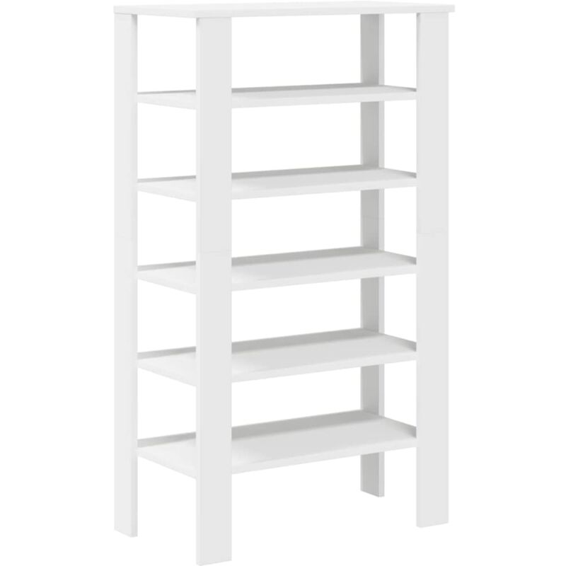 Shoe Rack White 61x32x105 cm Engineered Wood Vidaxl