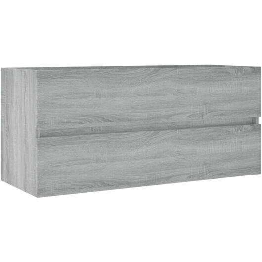 Sink Cabinet Grey Sonoma 100x38.5x45 cm Engineered Wood Vidaxl