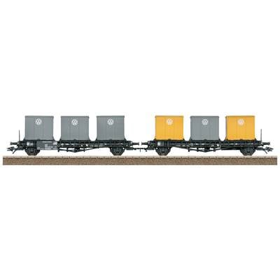 TRIX H0 24161 H0 Container-Transport wagon-Pair of Laabs of DB
