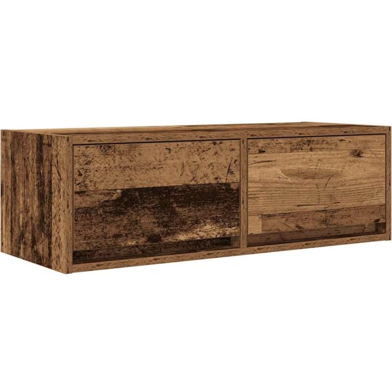 TV Cabinet Old Wood 80x31x25.5 cm Engineered Wood vidaXL