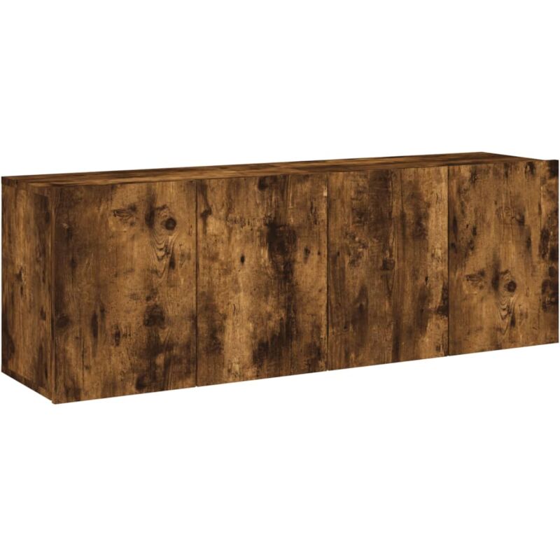 TV Cabinets Wall-mounted 2 pcs Smoked Oak 60x30x41 cm vidaXL